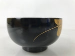Japanese Lacquerware Bowl Vtg Aizu-Nuri Urushi Makie Red Black Owan Soup LB123