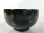 Japanese Lacquerware Bowl Vtg Aizu-Nuri Urushi Makie Red Black Owan Soup LB124