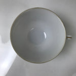 Japanese Meito Porcelain Western Teacup Vtg Iris Flower Pink Purple TC532