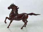 Japanese Metal Horse Statue Vtg Uma Takaoka Copperware Doki Brown Boxed PX793