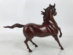 Japanese Metal Horse Statue Vtg Uma Takaoka Copperware Doki Brown Boxed PX793