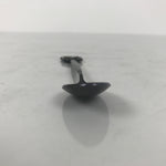 Japanese Metal Spoon Vtg Teaspoon Small Coffee Silver Emblem Blue Enamel JK928