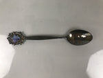 Japanese Metal Spoon Vtg Teaspoon Small Coffee Silver Emblem Paper Box JK929