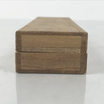 Japanese Metal Spoon Vtg Teaspoon Small Coffee Silver Emblem Wooden Box JK932