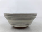 Japanese Mishima Ceramic Pottery Small Bowl Vtg Deep Kobachi White Gray Y423