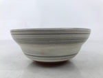 Japanese Mishima Ceramic Pottery Small Bowl Vtg Deep Kobachi White Gray Y423
