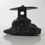 Japanese Nachi Guroishi Black Stone Statue Paperweight Vtg Decorative Item JK843