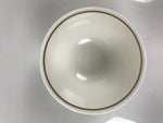Japanese Narumi Porcelain Yunomi Teacup Pottery Vtg White Brown Gold Leaf TC615