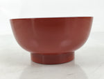 Japanese Natural Lacquered Wooden Rice Bowl Owan Vtg Wajima Nuri Red Black LB147