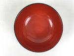 Japanese Natural Lacquered Wooden Rice Bowl Owan Vtg Wajima Nuri Red Black LB147