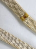 Japanese Obijime Obi Sash Kimono Accessory Silk Kumihimo Cord Yellow White OJ222