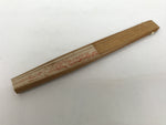 Japanese Paper Folding Fan Sensu Vtg Bamboo Frame Beige Red Sparkle Plants 4D972