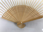 Japanese Paper Folding Fan Sensu Vtg Bamboo Frame Bicycle Racing Black 4D934
