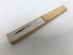 Japanese Paper Folding Fan Sensu Vtg Bamboo Frame Bicycle Racing Black 4D934