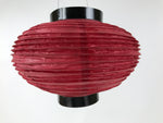 Japanese Paper Hanging Lantern Vtg Candle Holder Small Round Red Decor LT92