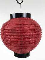 Japanese Paper Hanging Lantern Vtg Chochin Candle Holder Small Round Pink LT102