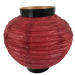 Japanese Paper Hanging Lantern Vtg Chochin Candle Holder Small Round Pink LT104