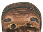 Japanese Paper Mache Noh Mask Hyottoko Vtg Comical Nohmen Kagura Dance OM91