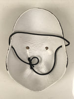 Japanese Paper Mache Noh Mask Okame Vtg Otafuku Smiling Woman Nohmen Kagura OM80