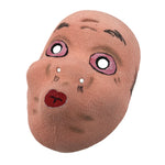 Japanese Paper Mache Silk Noh Mask Hyottoko Vtg Comical Nohmen Kagura Dance OM77