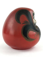 Japanese Plaster Daruma Piggy Bank Saving Box Vtg Figurine Red Auspicious BD912