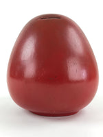 Japanese Plaster Daruma Piggy Bank Saving Box Vtg Figurine Red Auspicious BD912