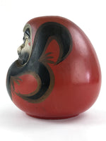Japanese Plaster Daruma Piggy Bank Saving Box Vtg Figurine Red Auspicious BD912