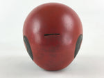 Japanese Plaster Daruma Piggy Bank Saving Box Vtg Figurine Red Auspicious BD912