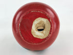 Japanese Plaster Daruma Piggy Bank Saving Box Vtg Figurine Red Auspicious BD912