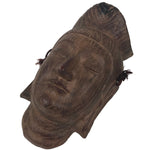Japanese Plaster Kannon Maitreya Bodhisattva Mask Vtg Buddhist Wall Decor OM95