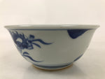 Japanese Porcelain Donburi Bowl Soba Udon Noodle Soup Blue White Sometsuke Y398