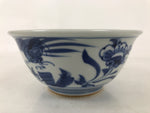 Japanese Porcelain Donburi Bowl Soba Udon Noodle Soup Blue White Sometsuke Y403