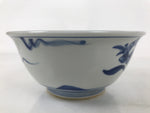 Japanese Porcelain Donburi Bowl Soba Udon Noodle Soup Blue White Sometsuke Y405