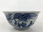 Japanese Porcelain Donburi Bowl Soba Udon Noodle Soup Blue White Sometsuke Y406