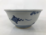 Japanese Porcelain Donburi Bowl Soba Udon Noodle Soup Blue White Sometsuke Y406