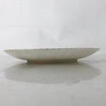 Japanese Porcelain Medium Serving Plate Chuzara Vtg Round Pink Floral Leaf Y245