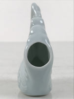 Japanese Porcelain Rooster Toothpick Holder Youjitate Zodiac Figurine Blue Y535