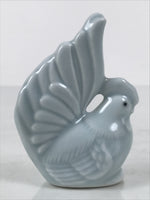 Japanese Porcelain Rooster Toothpick Holder Youjitate Zodiac Figurine Blue Y535