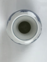 Japanese Porcelain Sake Bottle Tokkuri Vtg Blue White Island Bridge Scene TS841