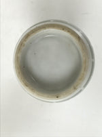 Japanese Porcelain Sake Bottle Tokkuri Vtg White Green Line Brick Pattern TS824