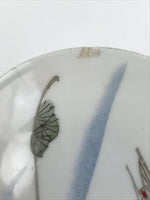 Japanese Porcelain Sake Cup Vtg Sakazuki Guinomi Crane Sunrise Pine White G192