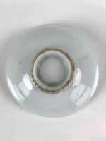 Japanese Porcelain Sake Cup Vtg Sakazuki Guinomi Minogame Turtle White Gold G258