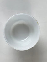 Japanese Porcelain Sake Cup Vtg Wan Ochoko Guinomi Purple Hydrangea Flower G155