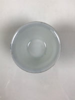 Japanese Porcelain Sake Cup Vtg Wan Ochoko Guinomi Sometsuke Blue Stripe G310