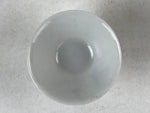 Japanese Porcelain Sake Cup Vtg Wan Ochoko Guinomi White Gold Blue Grapes G123