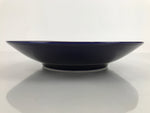 Japanese Porcelain Serving Dish Plate Vtg Koransha Sara Blue Gold Iris Ayame Y17