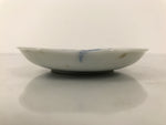 Japanese Porcelain Small Plate Mamezara Side Dish Chestnuts Kuri Blue White Y469