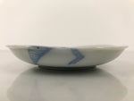 Japanese Porcelain Small Plate Mamezara Side Dish Chestnuts Kuri Blue White Y469