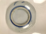 Japanese Porcelain Small Plate Mamezara Side Dish Chestnuts Kuri Blue White Y469