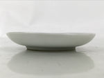Japanese Porcelain Small Plate Mamezara Vtg Side Dish White Peach Momo Gold Y432